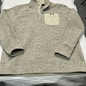 Under Armour sweater pullover top men’s XXL cream tan
